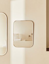 آینه دیواری لبه گرد