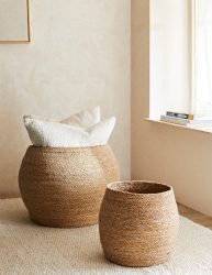 ست سبد حصیری زیکزی